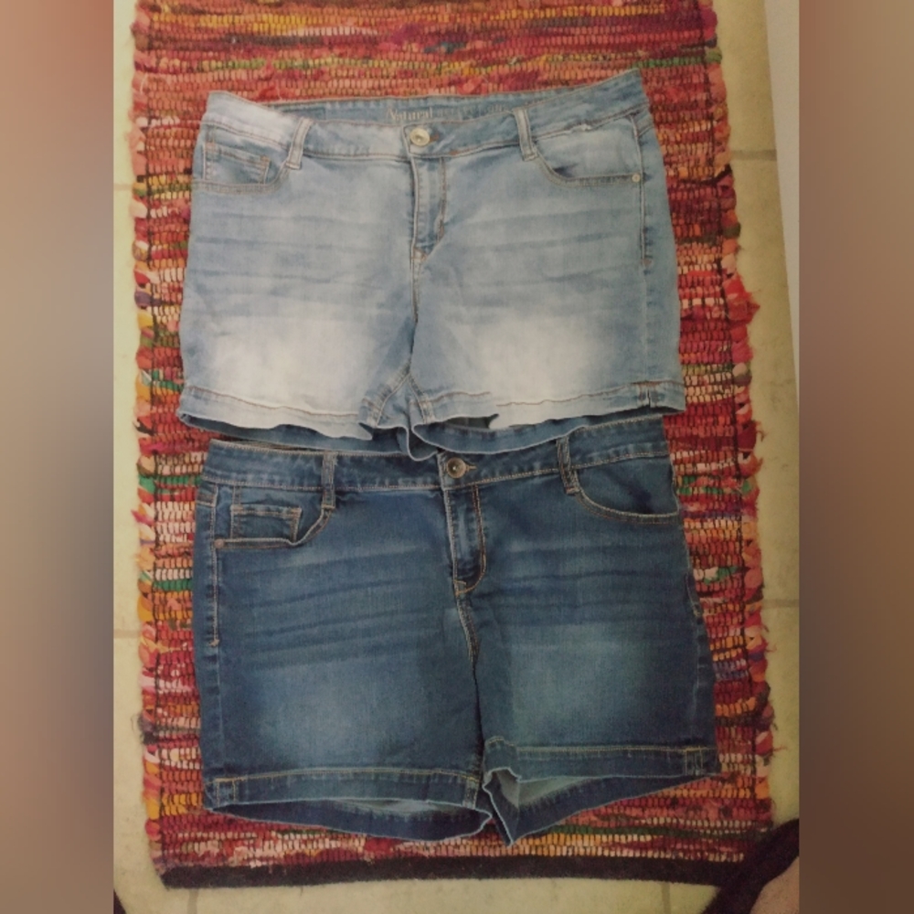 2 pair stretchy shorts